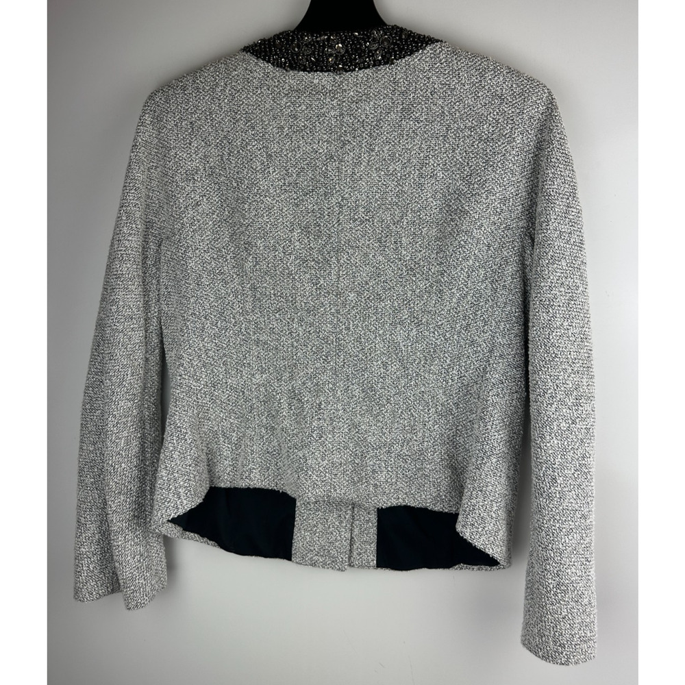 Lafayette 148 Set Embellished Boucle Snap Jacket & Skirt Tweed Sizes 12 & 14 - Picture 9 of 16